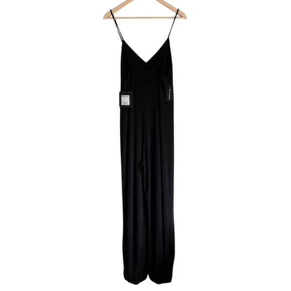 Norma Kamali Women’s Slip Jog Jumpsuit in Black Large - Picture 3 of 11